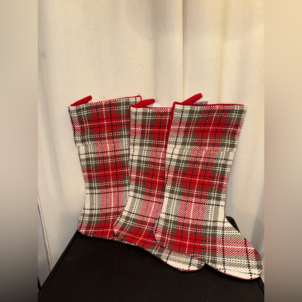Hobby Lobby Plaid Stockings NWT